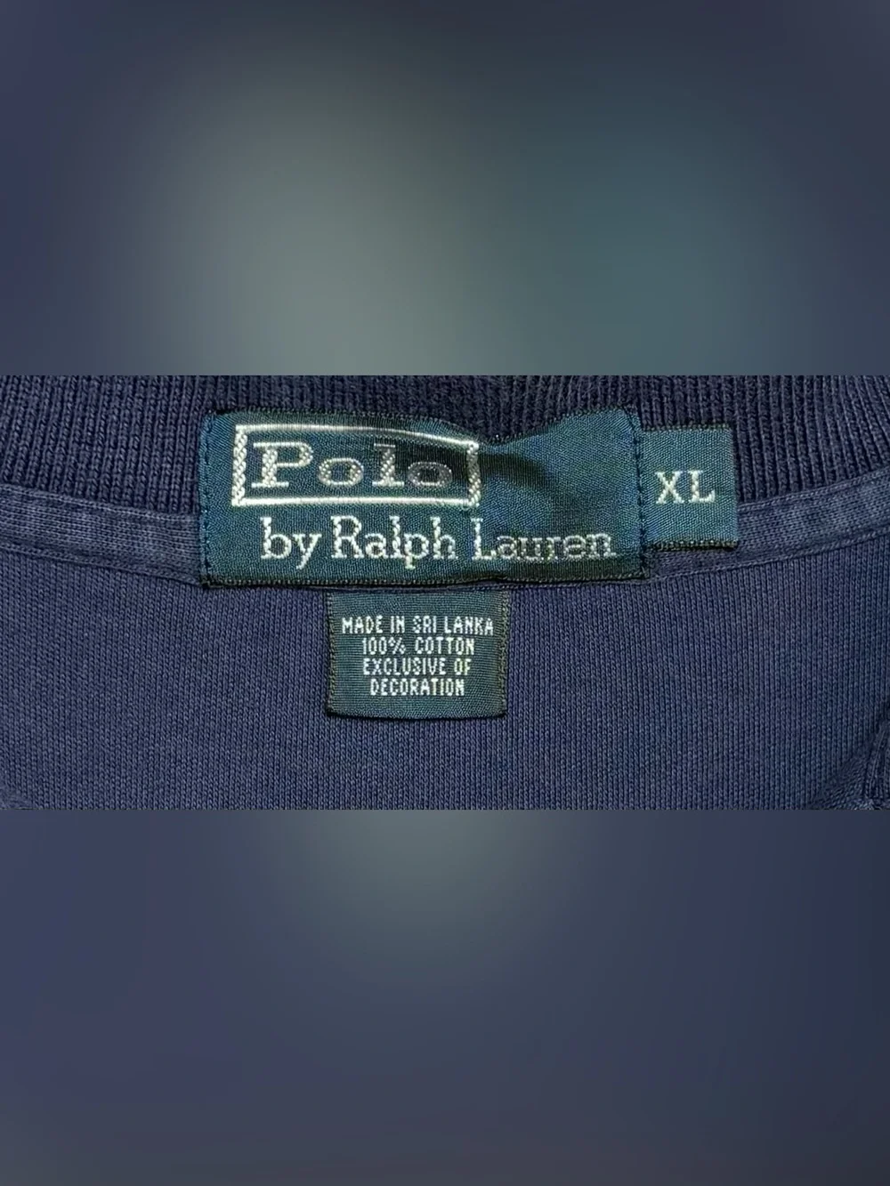 Polo Ralph Lauren XL Navy Blue Red Pony Cotton Polo Shirt